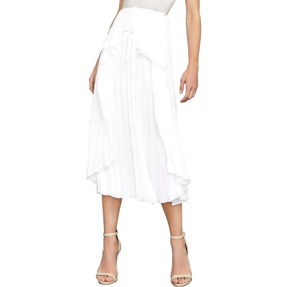 BCBGMaxAzria Bre Pleated Midi Skirt, Size XXS, NWT